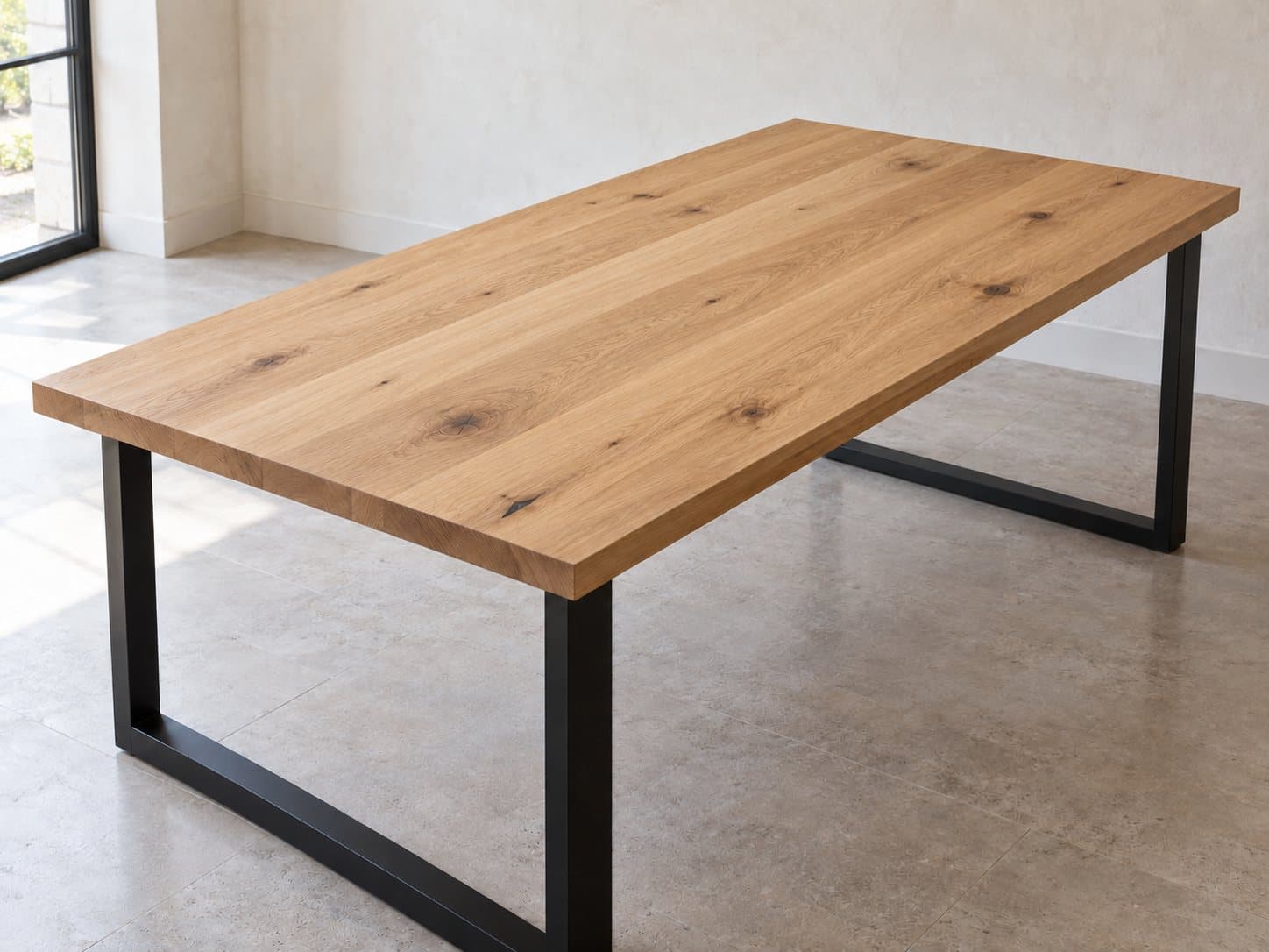 Character oak table tops