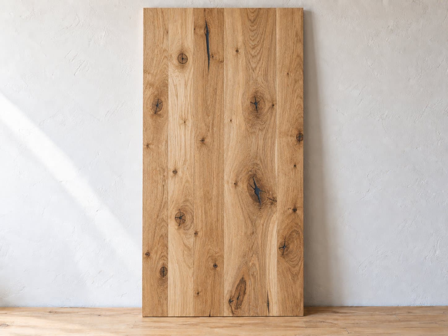 Rustic solid oak panels