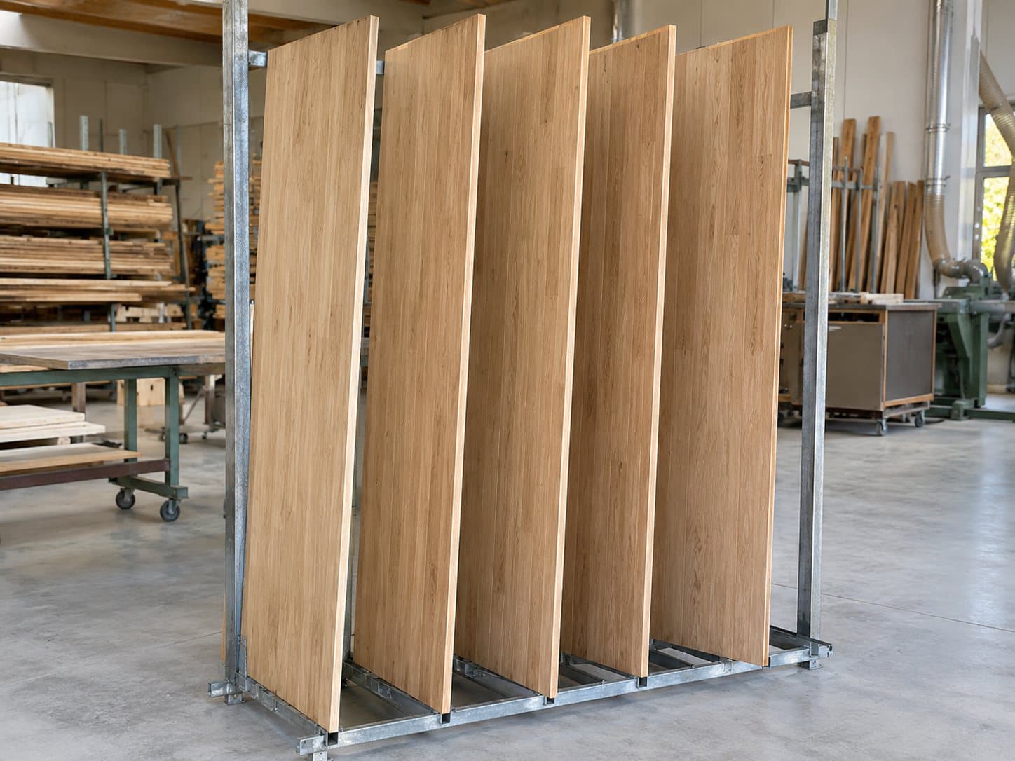Full stave panels in rack