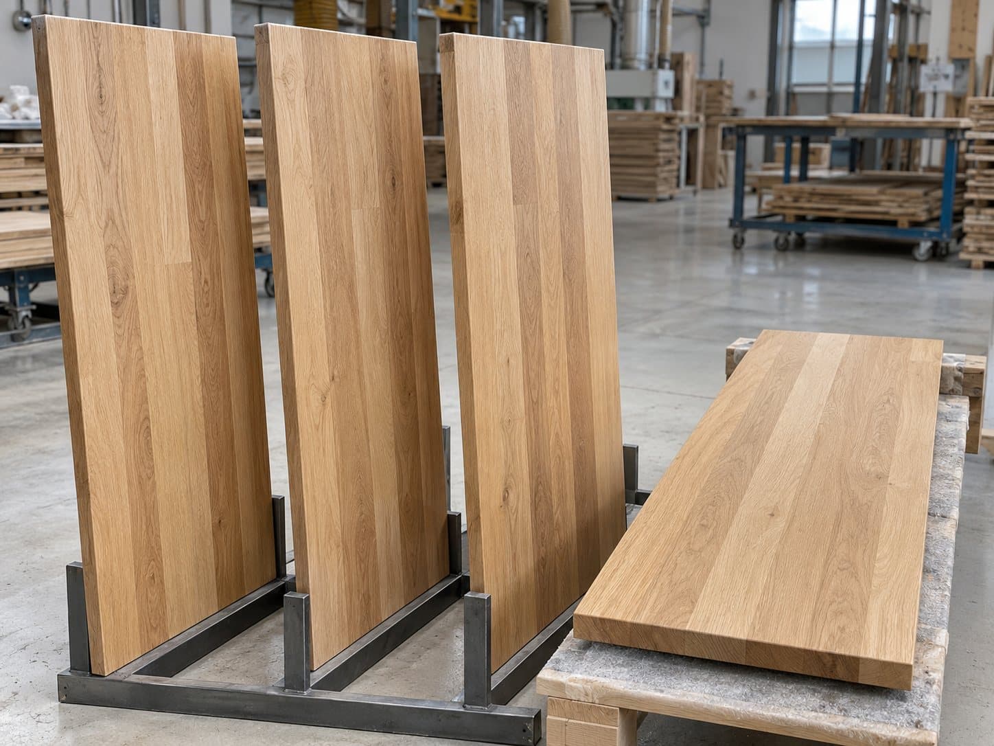 Shelf size panels in rack